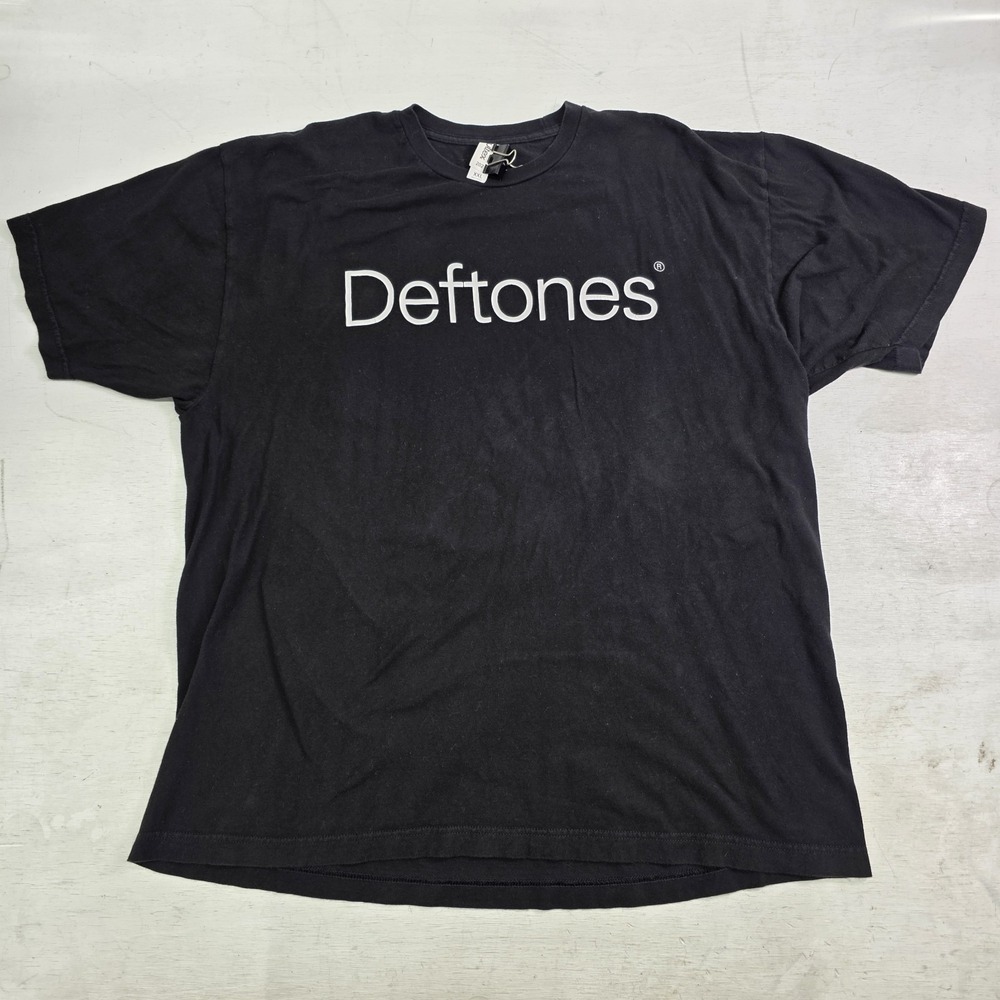 Deftones "Ohms" Black Album Promo Graphic Concert Band Music Tour Shirt Men's XL